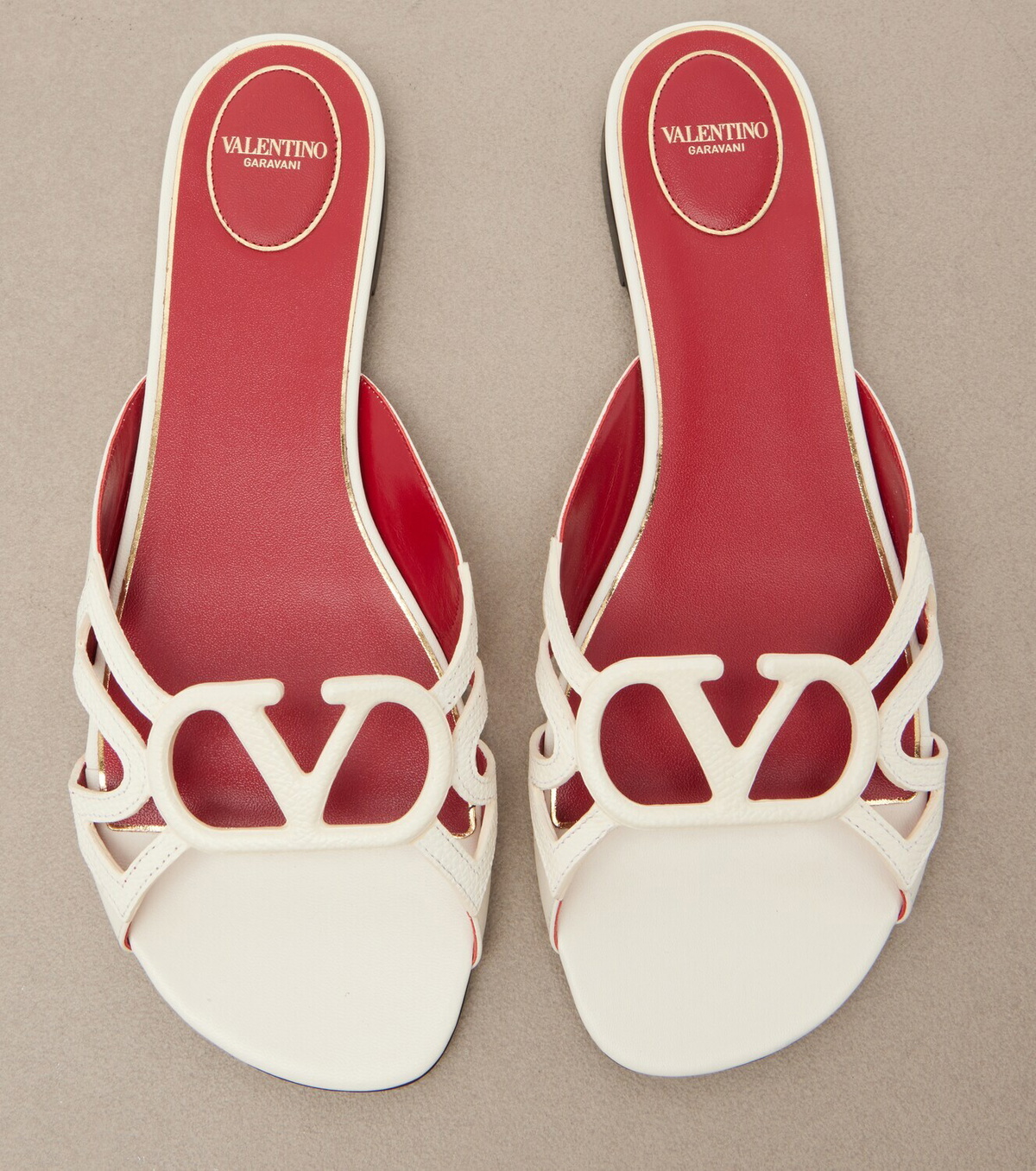 Valentino Garavani Wonderweb VLogo leather slides