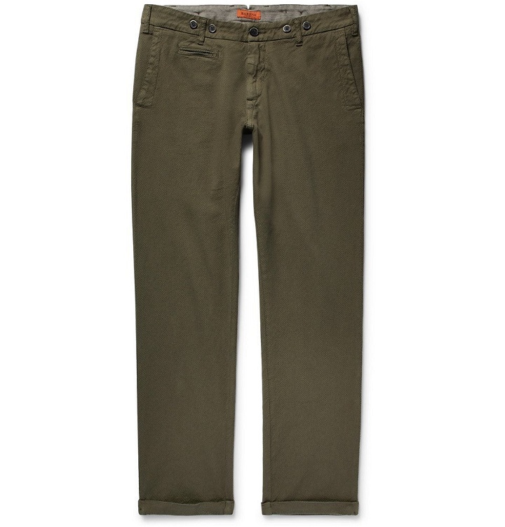 Photo: Barena - Stretch-Cotton Drill Trousers - Men - Green