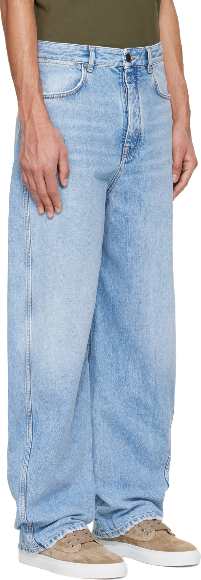 Givenchy Blue Couture Seam Jeans