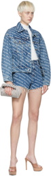 Alexander Wang Blue Drop-Tail Denim Jacket