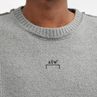 A-COLD-WALL* Men's Construct Crew Knit in Grey Slate
