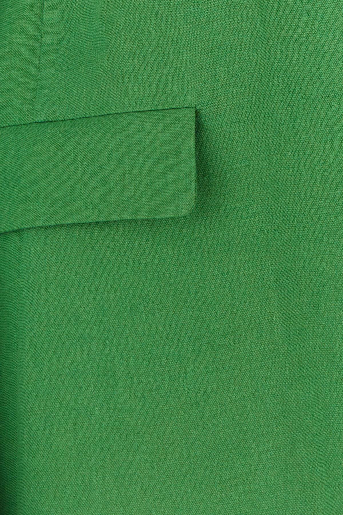 【送料&関税込】'S Max Mara Grass Green Linen Sofia Blazer S Max Mara Sofia single-breasted linen blazer S Max Mara