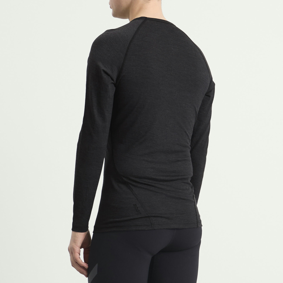 SOAR Men's Men's LS Merino Silk Base Layer in Meteorite
