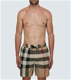 Burberry - Large check-print swim shorts