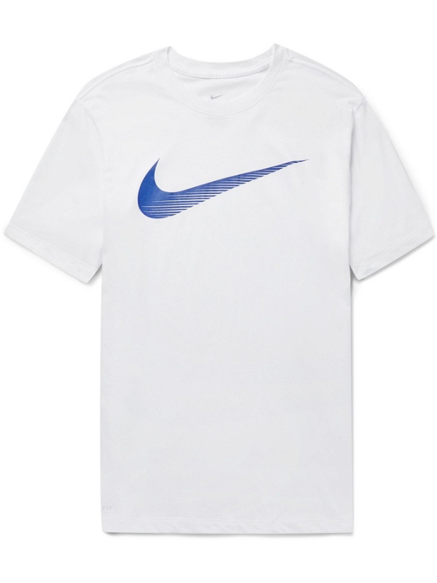 Photo: NIKE TRAINING - Logo-Print Dri-FIT T-Shirt - White