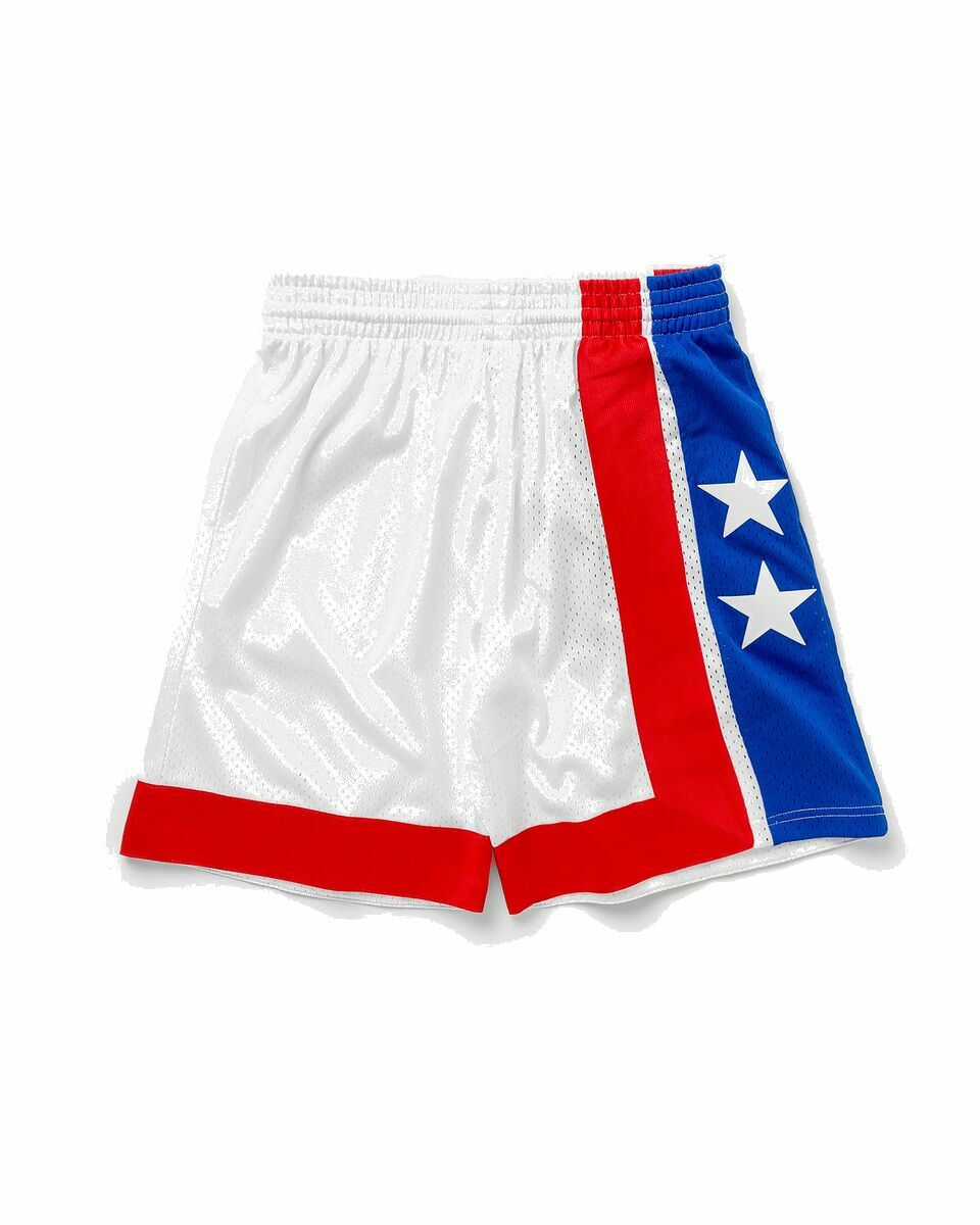 Photo: Mitchell & Ness Nba Swingman Shorts New York Nets Home White - Mens - Sport & Team Shorts