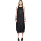 Loulou de Saison Black Paloma Silk Maxi Dress