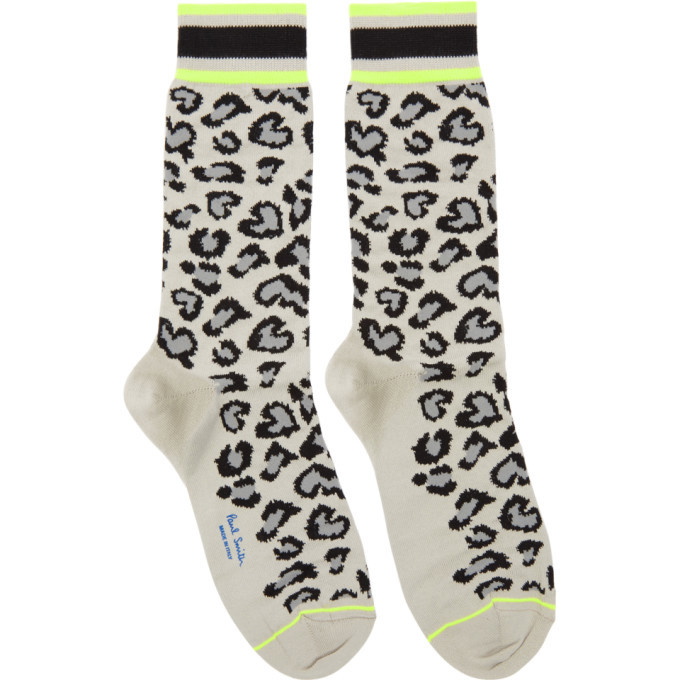 Photo: Paul Smith Grey Neon Leopard Socks
