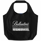 Neighborhood × Ballantines Tote Bag in Black
