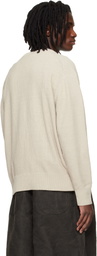 Song for the Mute Beige Oversized Sweater