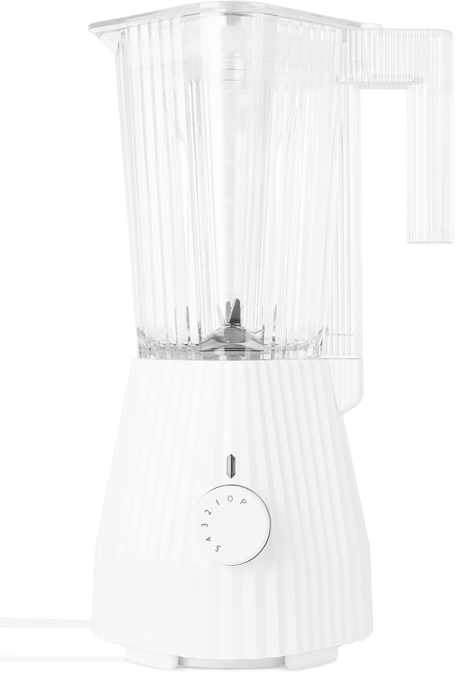 Alessi White Plissé Electric Countertop Blender