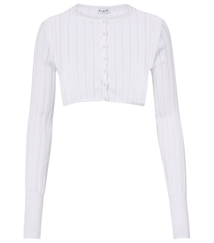 Photo: Alaïa Cropped knitted cardigan