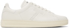 TOM FORD Off-White Warwick Grained Leather Sneakers