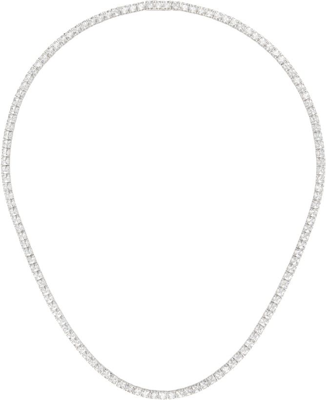 Photo: Hatton Labs Silver Facet Tennis Chain Necklace