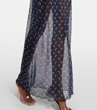 Marine Serre All Over Moon mesh maxi dress