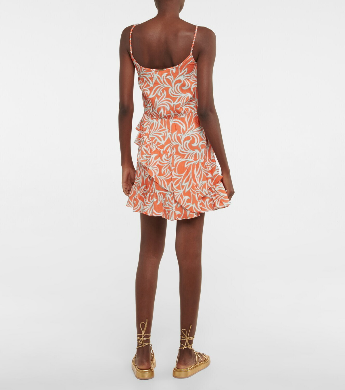 Heidi Klein Printed ruffled minidress