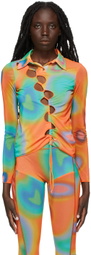 AVAVAV Multicolor Cut-Out Shirt