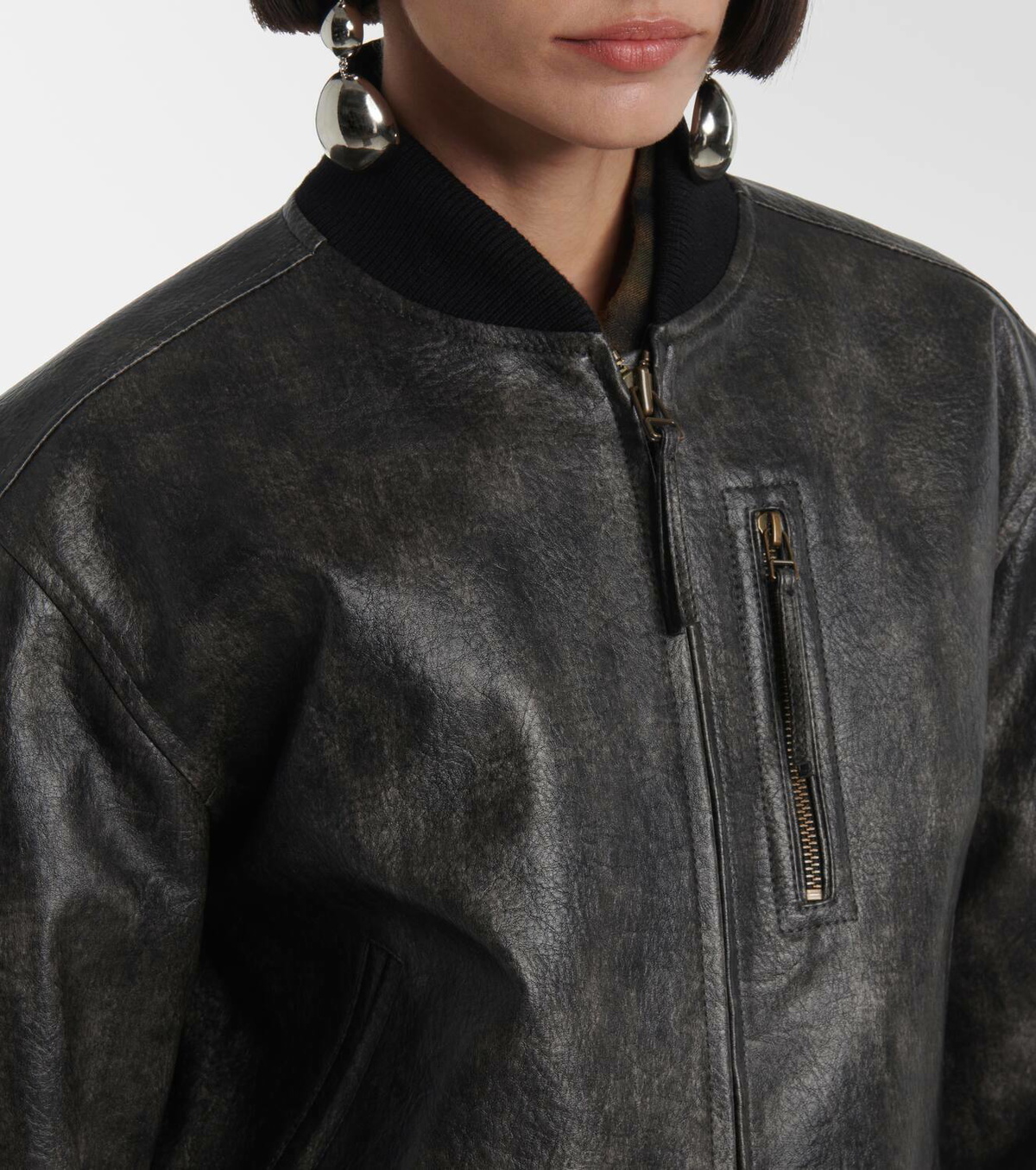 Marant Etoile Crisley faux leather bomber jacket Isabel Marant Etoile Crisley faux leather bomber jacket Isabel