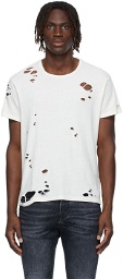 R13 Off-White Destroyed Boy T-Shirt