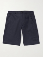 OLIVER SPENCER - Judo Checked Linen Shorts - Blue