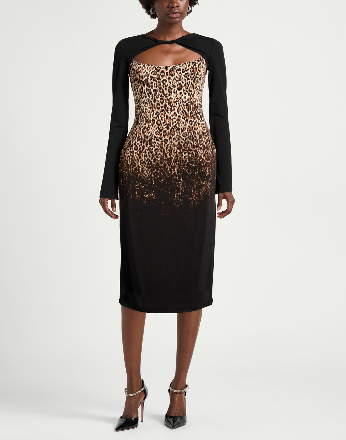 Just Cavalli Womens Midi dress in Beige
