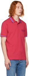 Versace Jeans Couture Pink Embroidered Polo