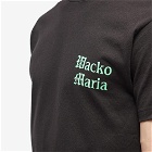 Wacko Maria Men's Back Print T-Shirt in Black