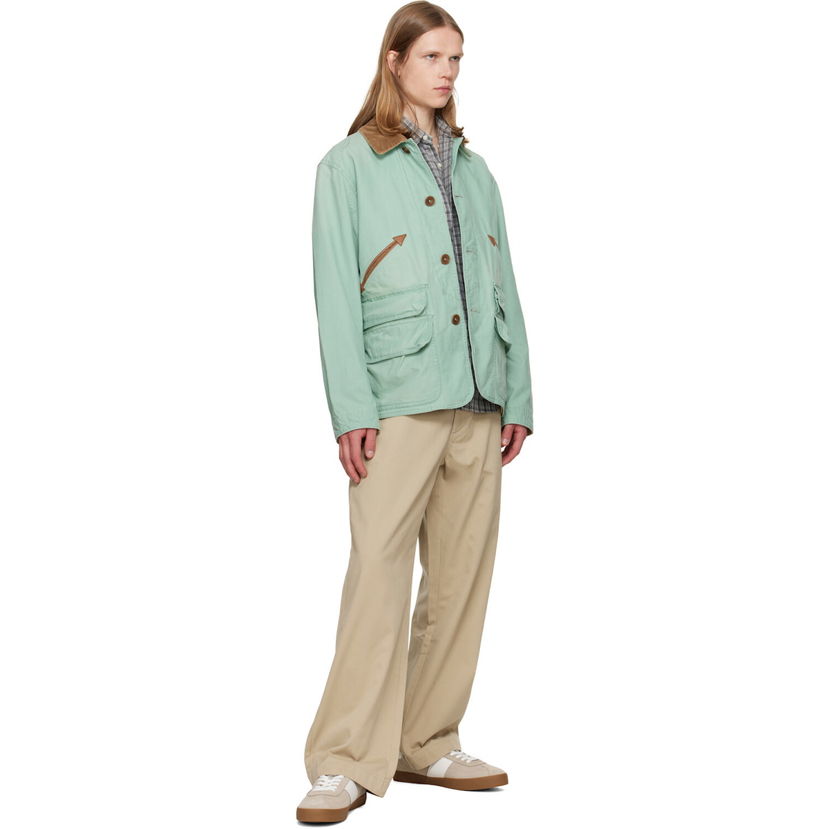 Polo Ralph Lauren Beige & White Court VLC PP Sneakers