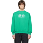 Rassvet Green Reflective Print Sweatshirt