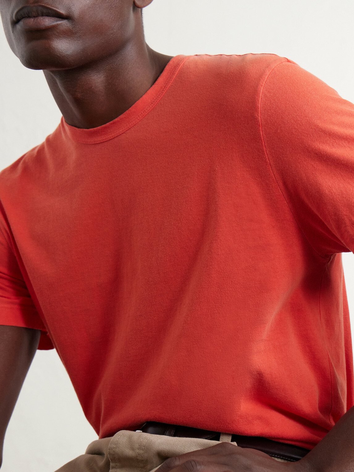 James Perse - Cotton Jersey T-Shirt - Orange