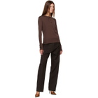 Studio Nicholson Brown Quarte Tailored Trousers