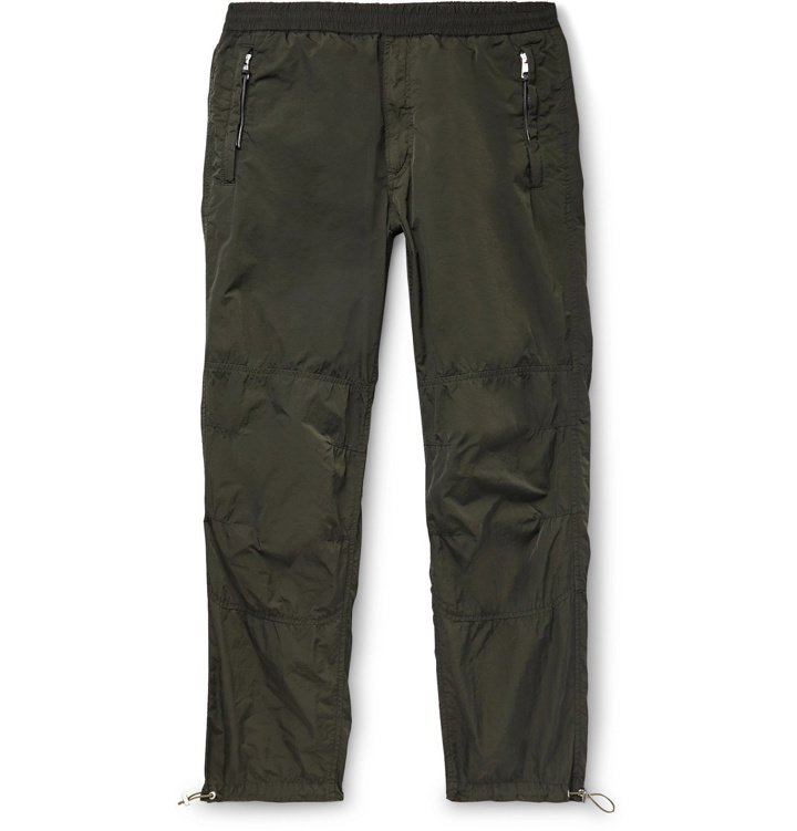 Photo: Moncler Genius - 2 Moncler 1952 Slim-Fit Garment-Dyed Nylon Track Pants - Green
