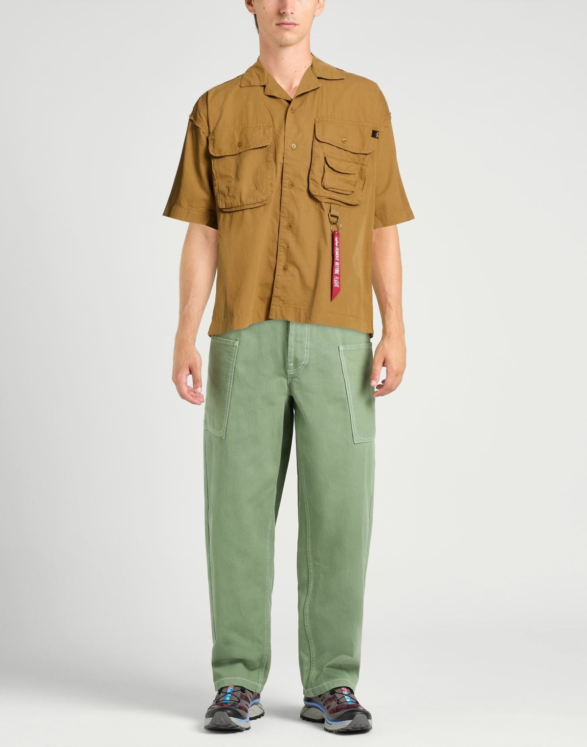 Alpha Industries Mens Shirt in Camel