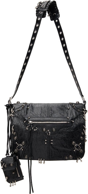 Photo: Balenciaga Black Medium 'Le Cagole' Messenger Bag