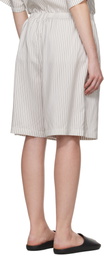 The Row White Zinnia Shorts
