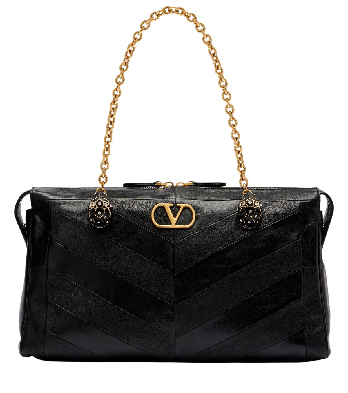 VALENTINO GARAVANI Large Chain 2 Leather Shoulder Bag