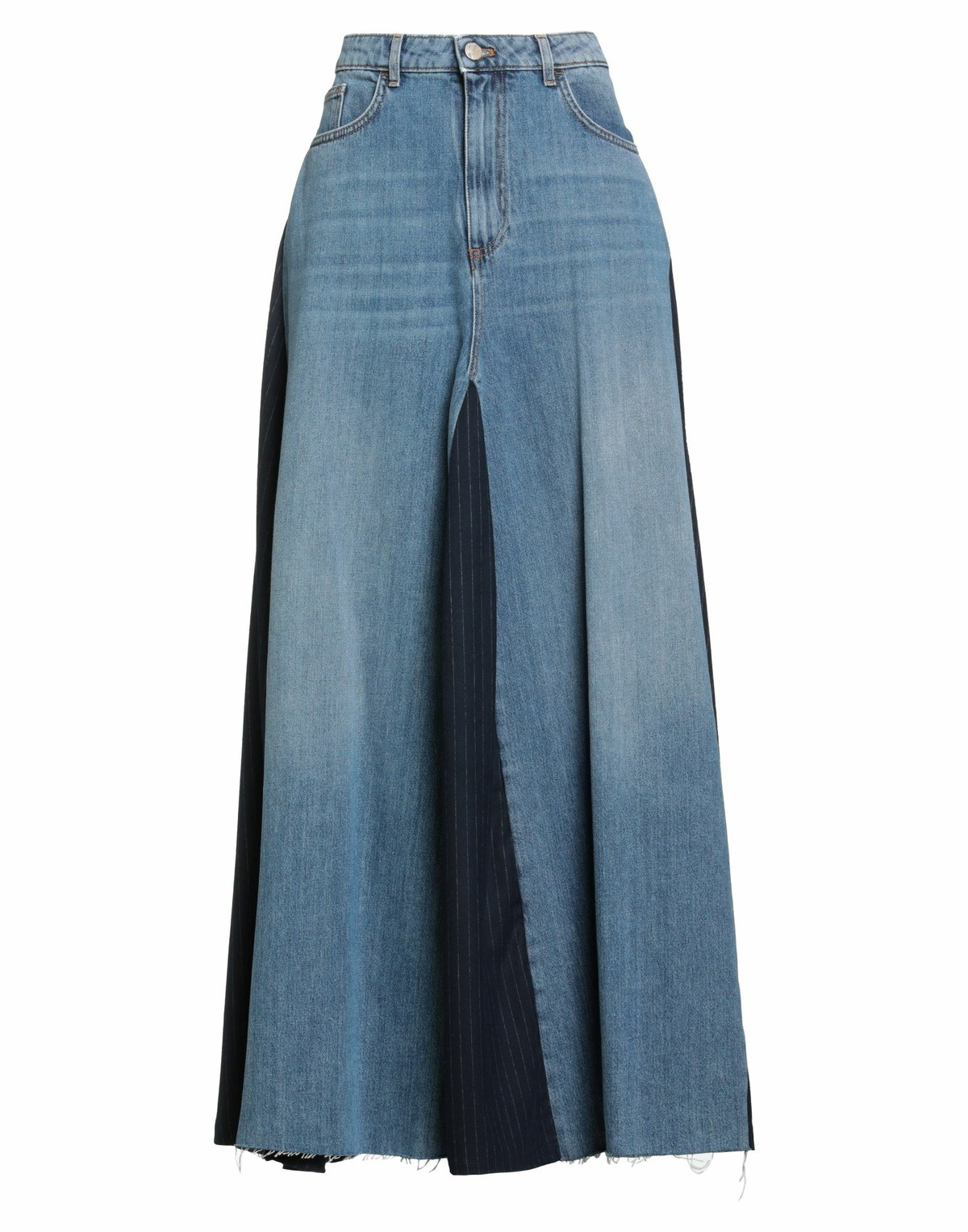 Manila Grace Womens Denim skirt in Blue