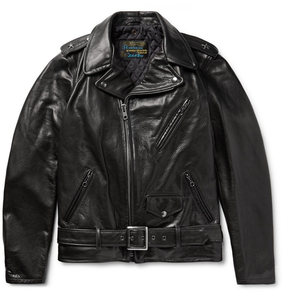 Photo: Schott - 50s Perfecto Leather Biker Jacket - Black