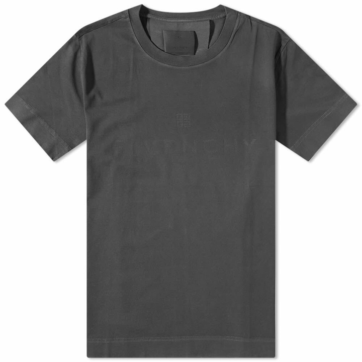 Photo: Givenchy Men's 4G Logo T-Shirt in Faded Black