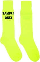 Acne Studios Yellow Neon Socks