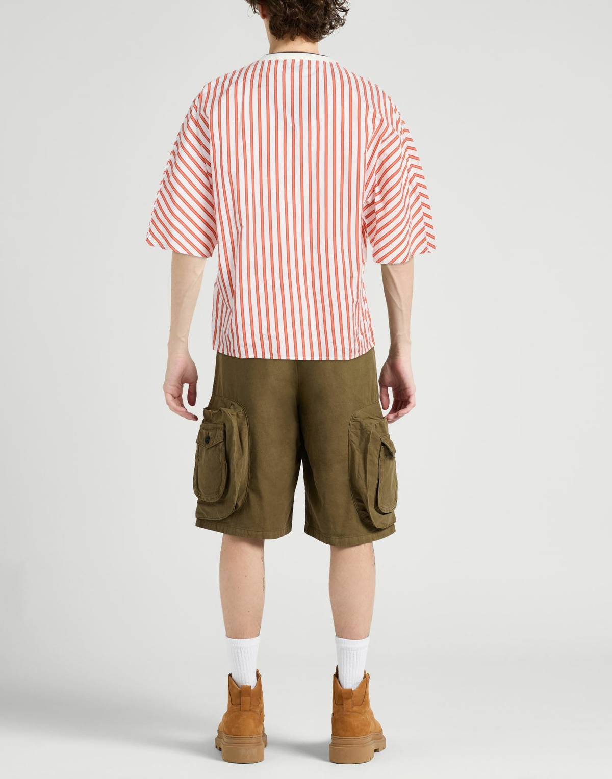 Sunnei Mens T-shirt in Orange