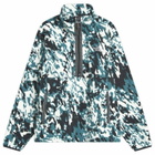 The North Face Men's Fleeski 1/4 Zip Pullover in Deep Nori Trail Grid