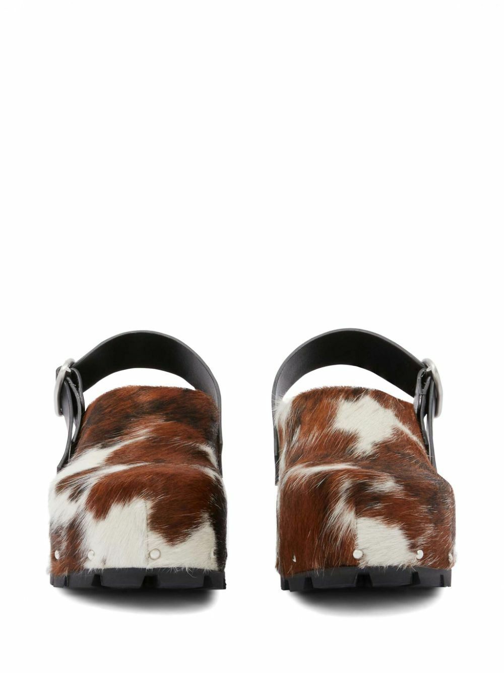 Jil Sander Cow-Print Clogs