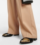 Jil Sander - Embellished leather Derby shoes