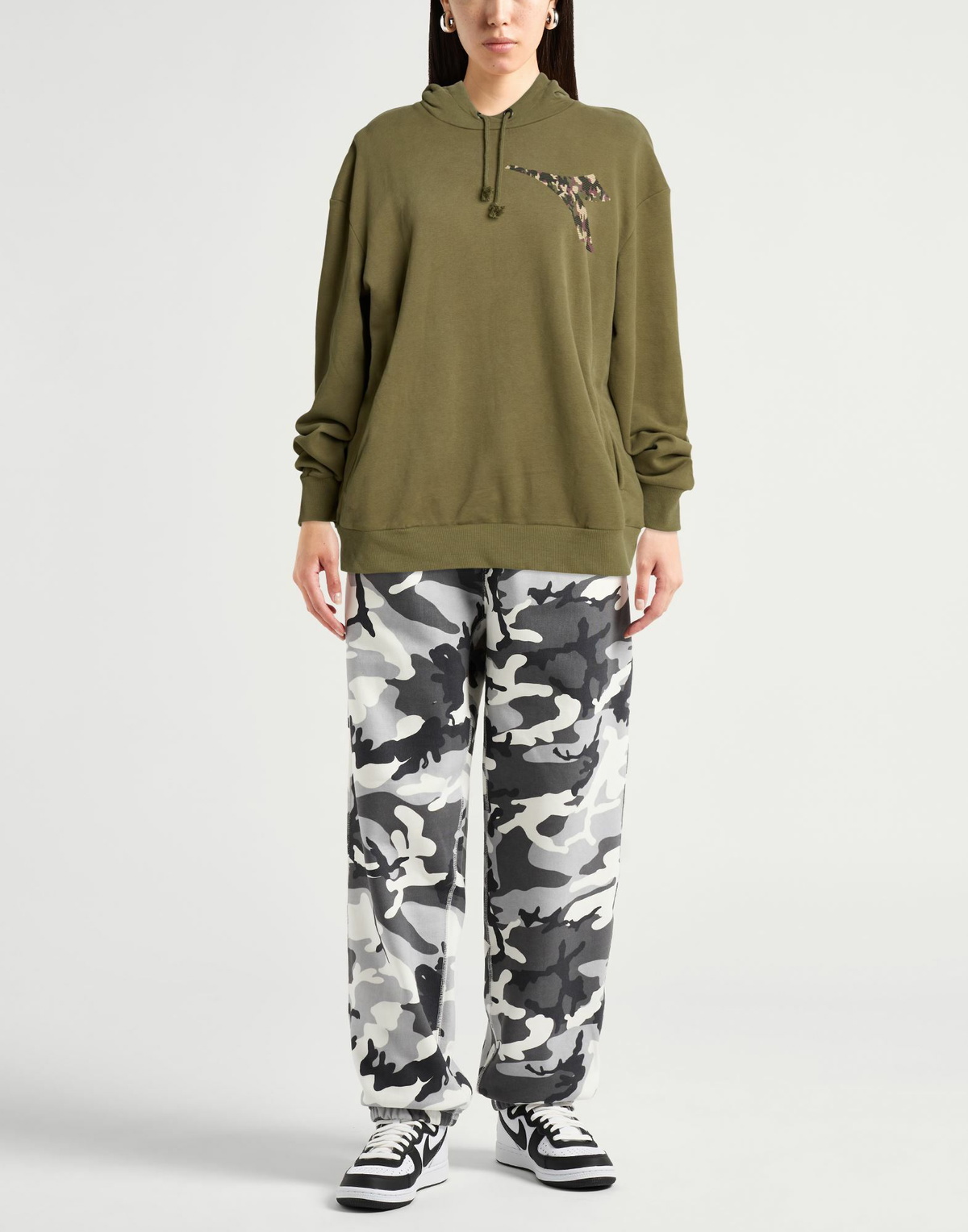 Diadora Womens Sweatshirt Military in Green
