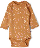 Molo Baby Brown Starry Foss Bodysuit