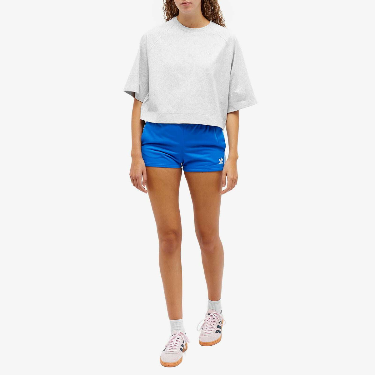 Adidas Women's 3 Stripe Short in Bluebird adidas