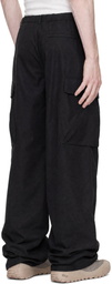 Moncler Black Logo Zip Cargo Pants