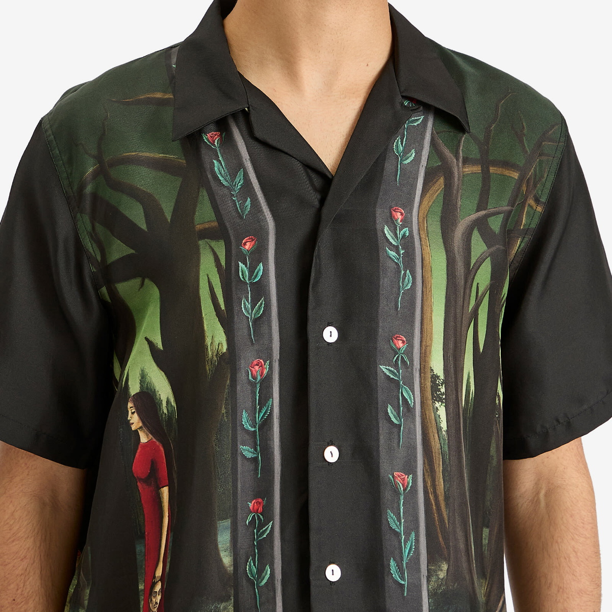 Endless Joy Men's In The Pines Vacation Shirt in Multi