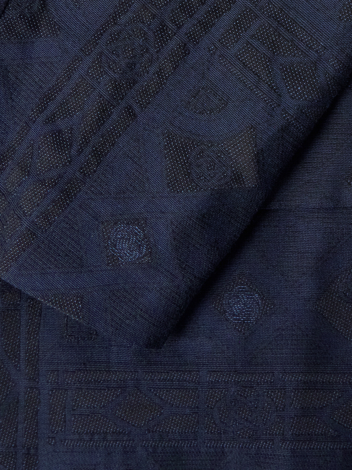Blue Blue Japan - Double-Breasted Cotton-Blend Jacquard Suit Jacket - Blue